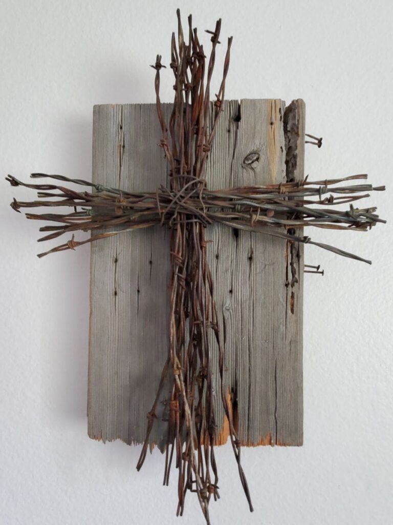 001 Barbed Cross_DR Fickas artwork