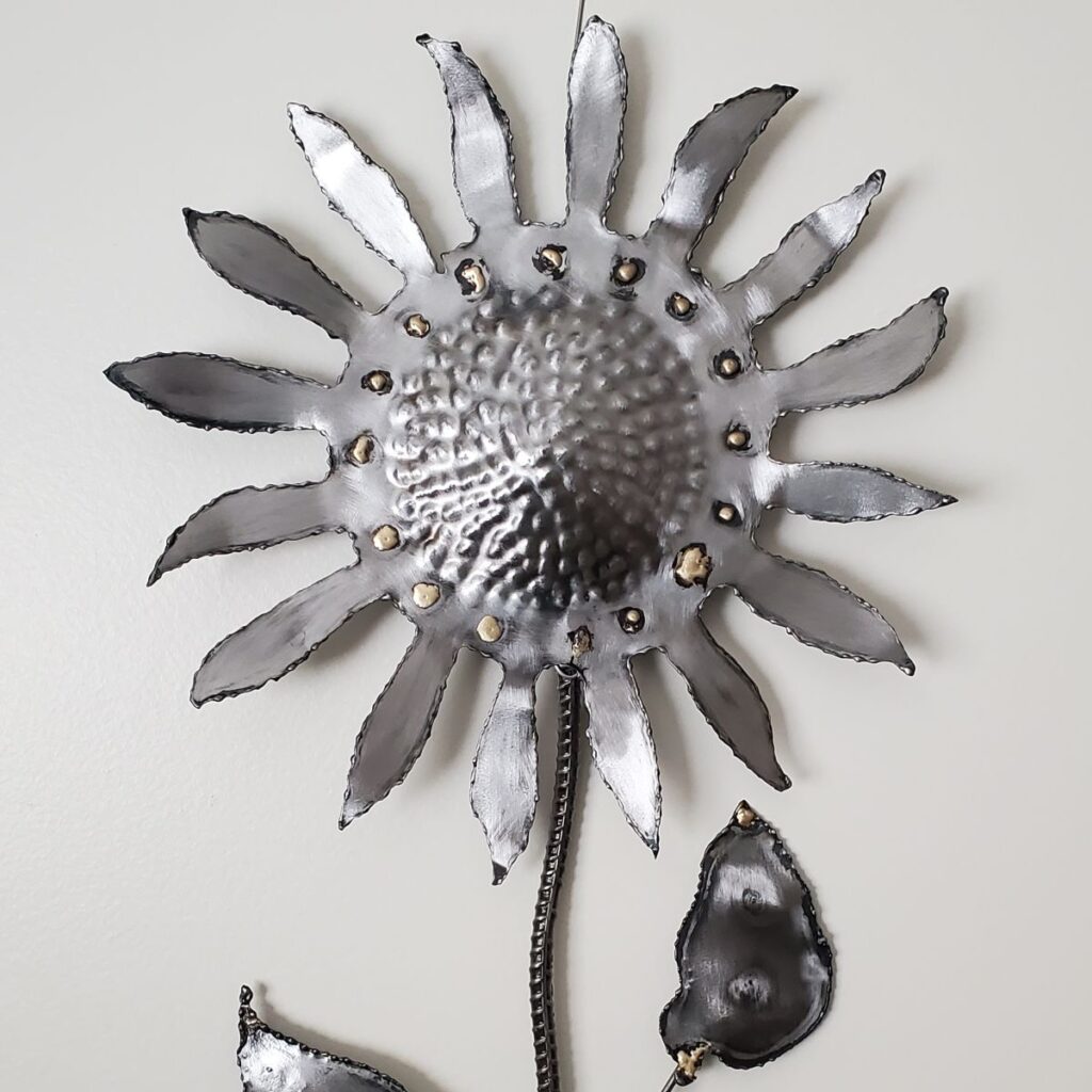 026 Sunny Flower_Dave Fickas Metal Sculptor