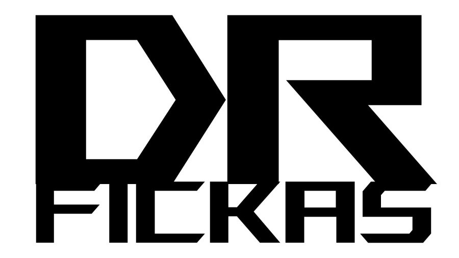 DR Fickas metal sculpture logo